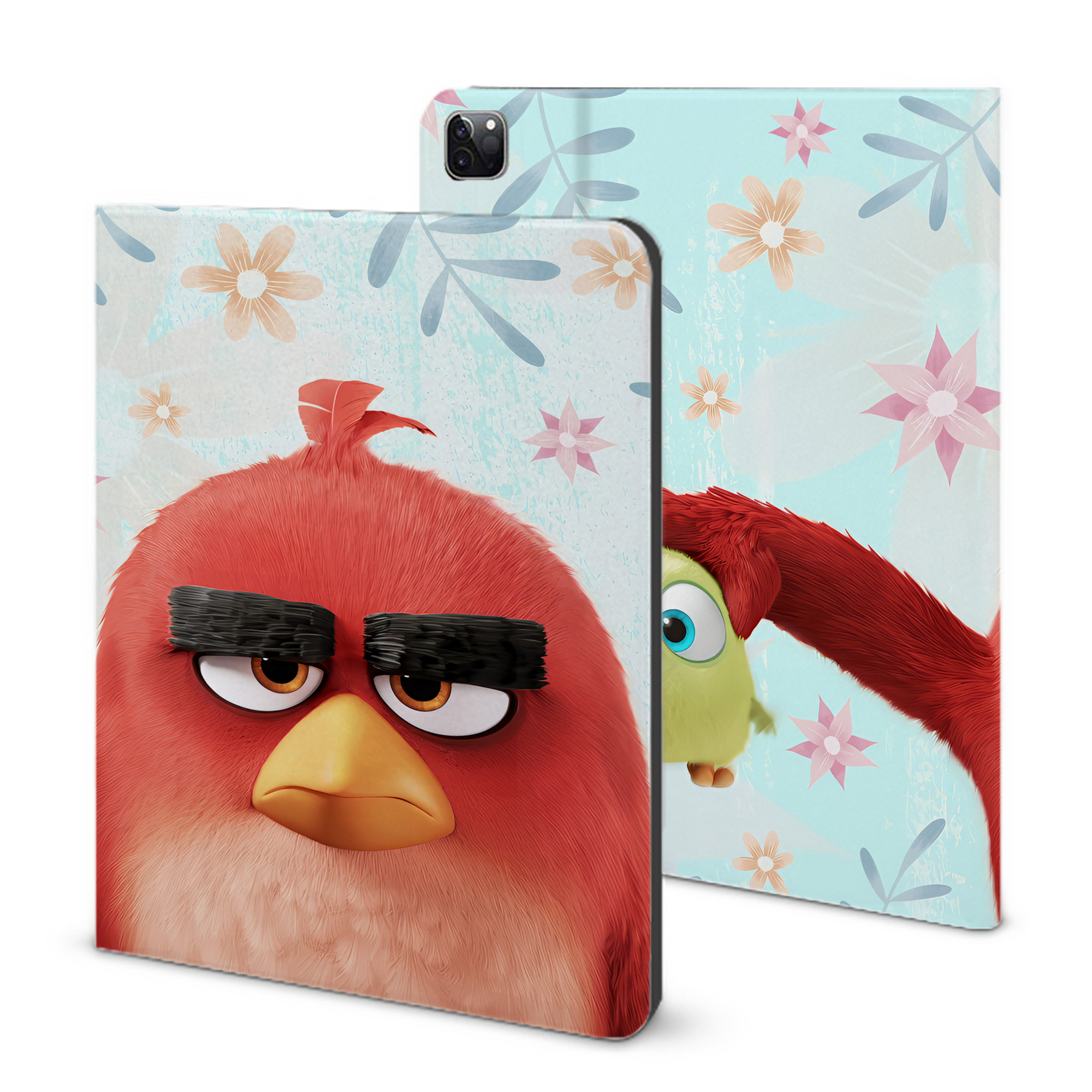 （画像用） Angry Birds アングリーバード IPad ケース ブック型 PUレザー TPU 耐衝撃 軽量 薄型 ペン収納なし 全面保護 IPad 各モデル対応